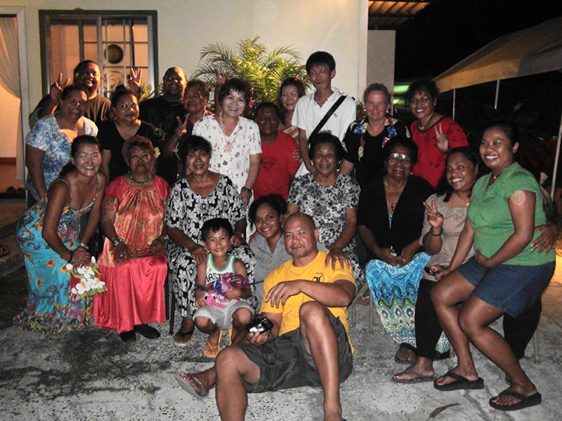 With my family and friends in Palau, January 2013