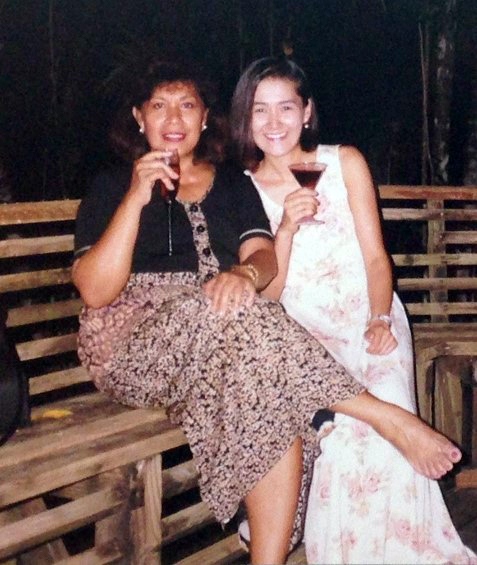 With my Palaua mother Christina Salii, Koror, August 1997 (photo courtesy of Caleb Otto)